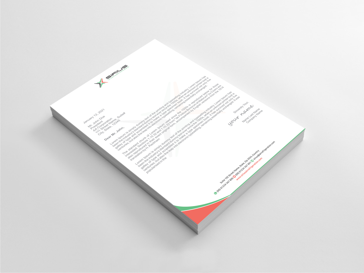 Letterhead Design by alpesh9520 for this project | Design #26862340
