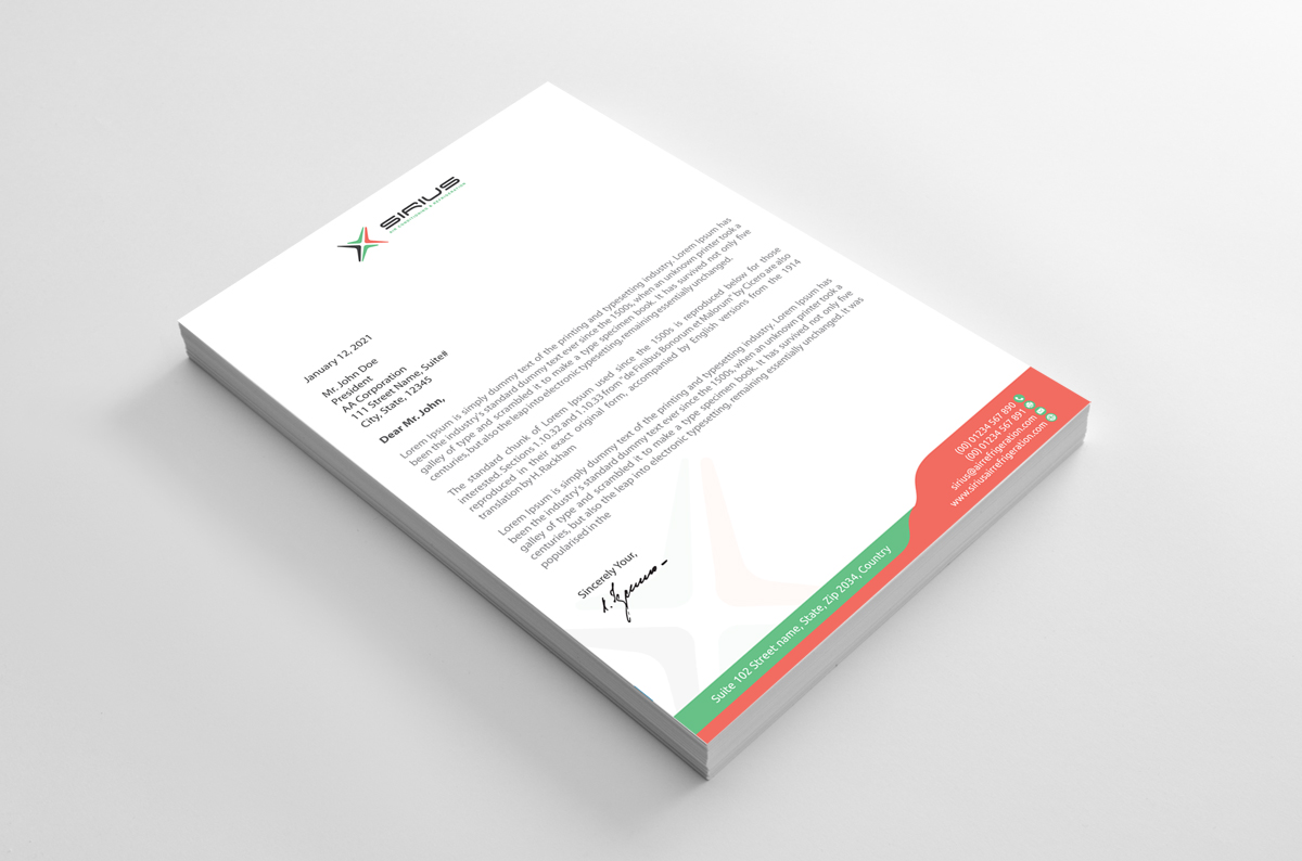 Letterhead Design by alpesh9520 for this project | Design #26862780