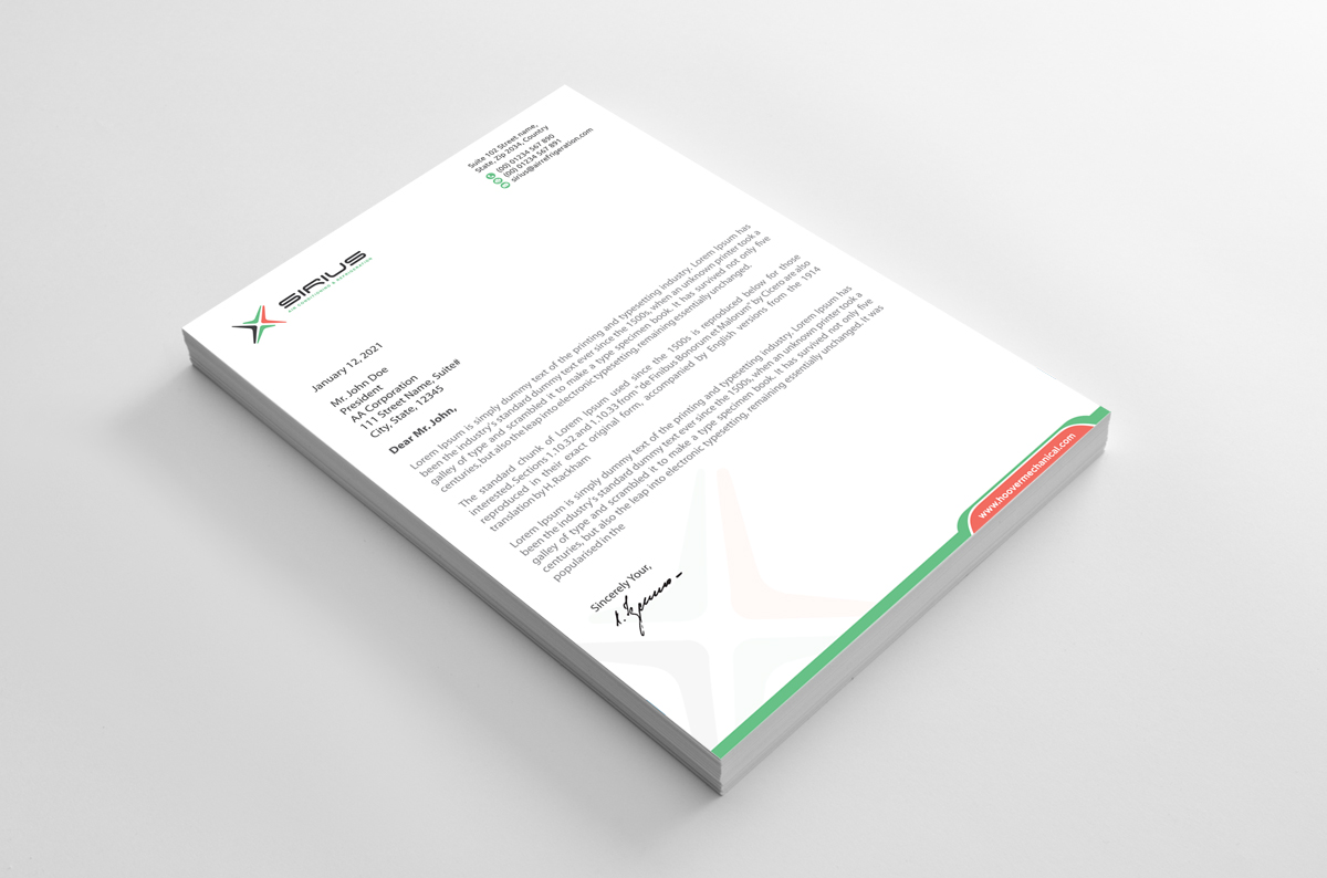 Letterhead Design by alpesh9520 for this project | Design #26862782