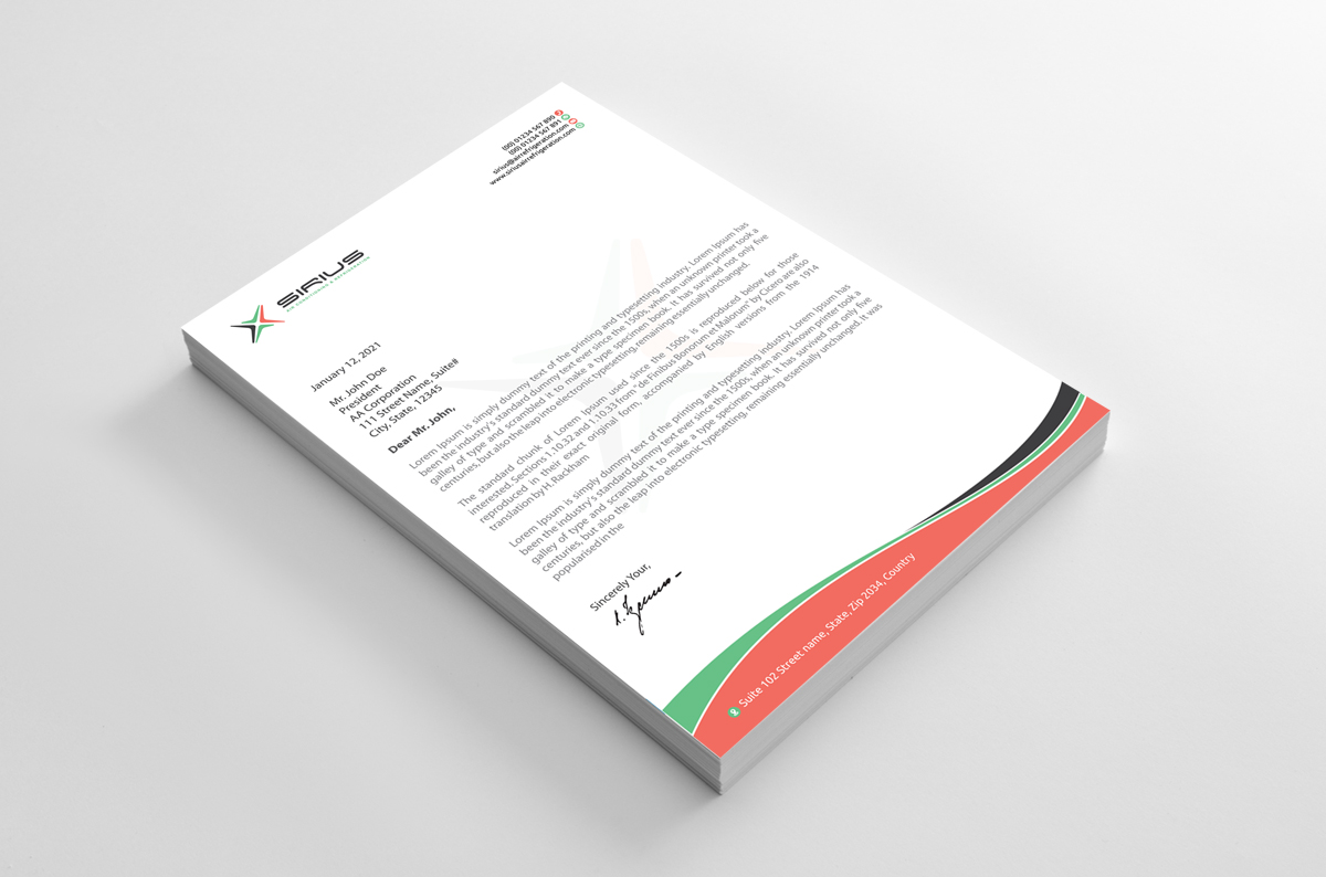 Letterhead Design by alpesh9520 for this project | Design #26862792