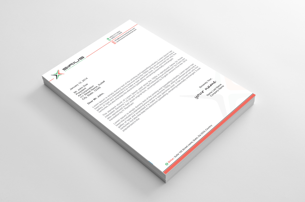 Letterhead Design by alpesh9520 for this project | Design #26862793
