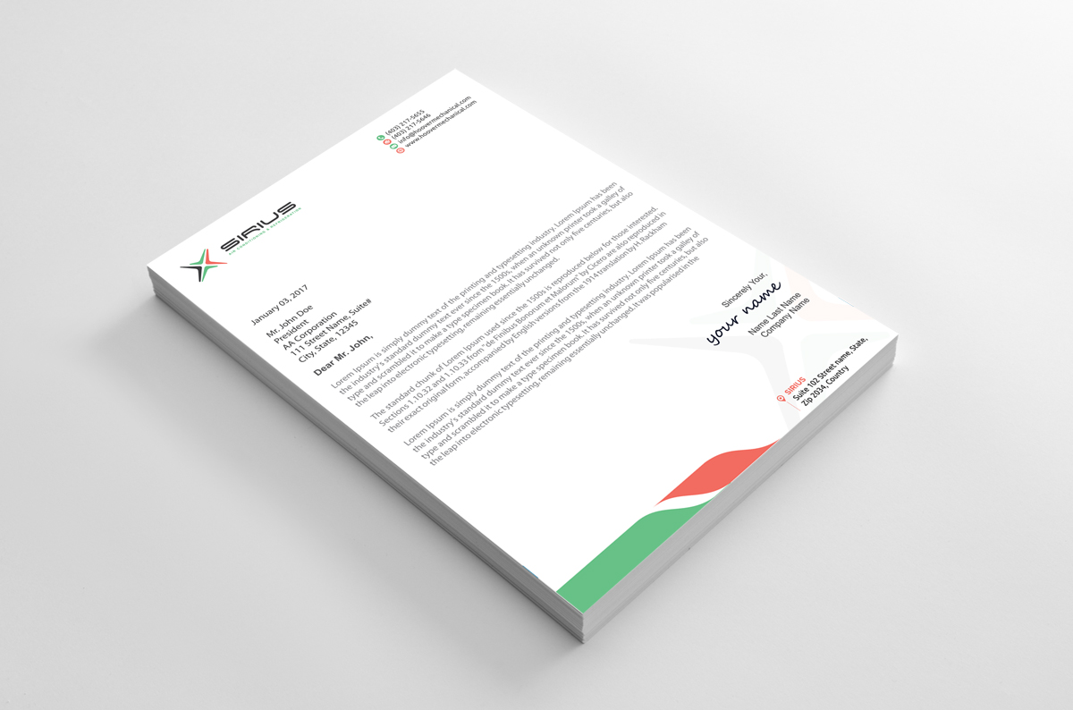 Letterhead Design by alpesh9520 for this project | Design #26862802
