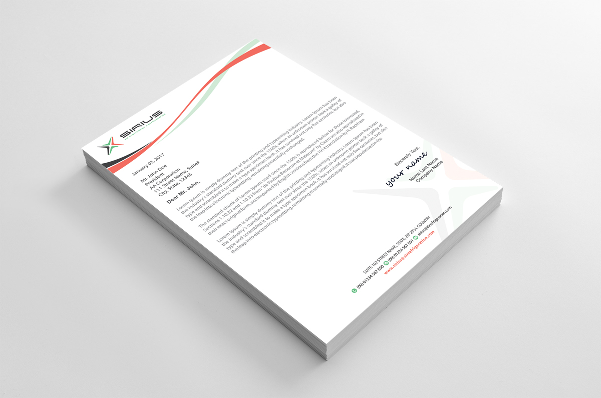 Letterhead Design by alpesh9520 for this project | Design #26876899