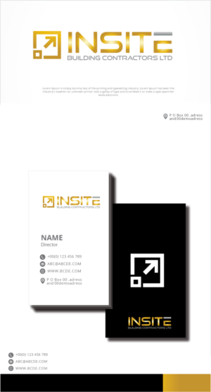 Logo Design by graphicevolution for Insite Building Contractors Ltd | Design: #26852084