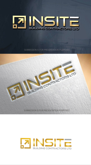 Insite  (Larger text) Building Contractors Ltd (sub text) | Diseño de Logo por graphicevolution