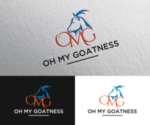 Oh My Goatness (can be a combo of OMG as acronym and the words Oh My Goatness) | Logo Design by Dot Design 3