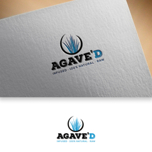 Optional verbiage: Infused. 100% Natural. Raw. Agave'D. | Logo Design by DesignDUO