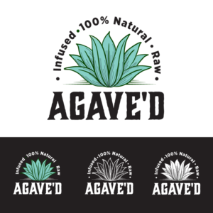 Optional verbiage: Infused. 100% Natural. Raw. Agave'D. | Logo Design by YAZIKO