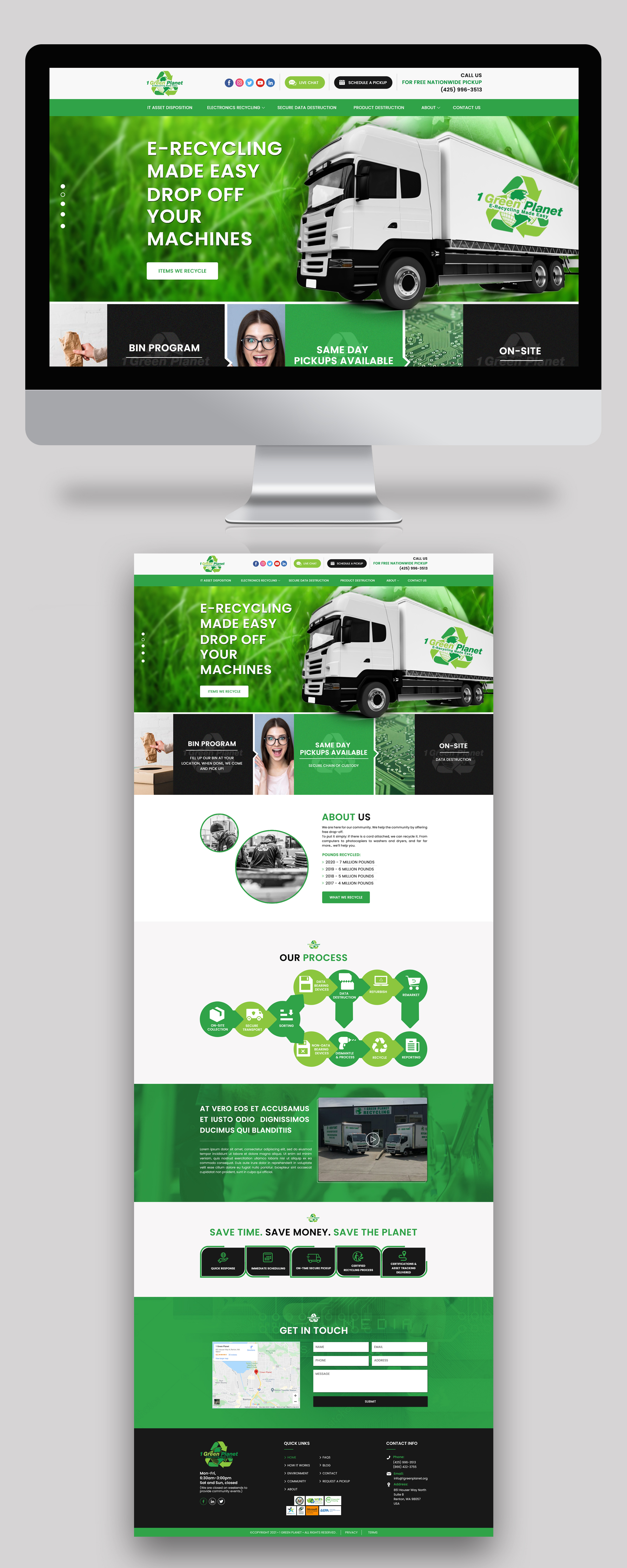 Web-Design von Graphic Storm für 1 Green Planet | Design #26887204