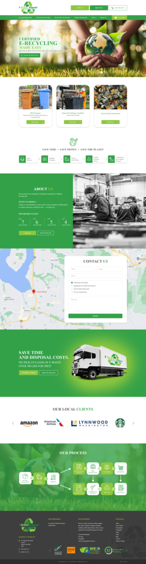1GreenPlanet.com - website redesign | Web Design by Sandaruwan