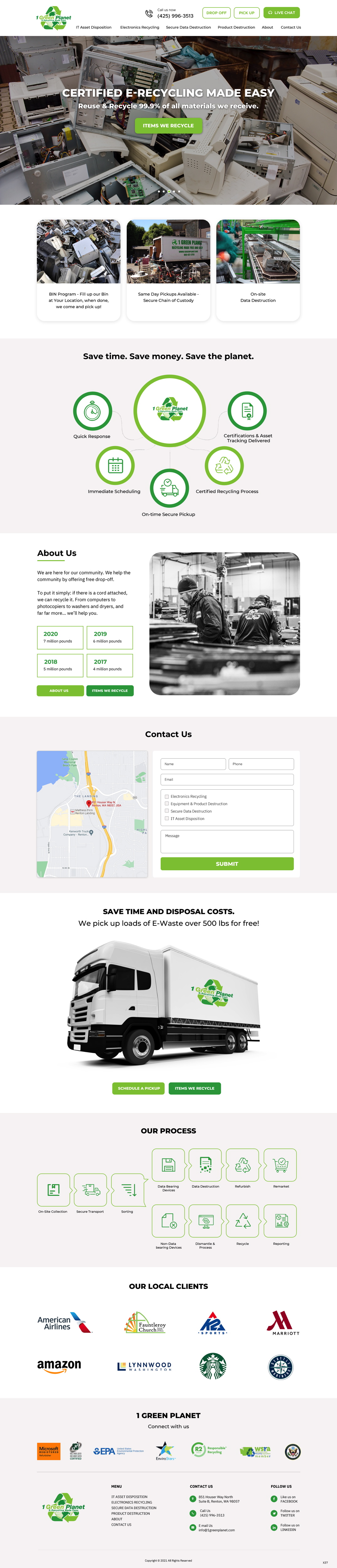 Web Design by pb for 1 Green Planet | Design #26862819