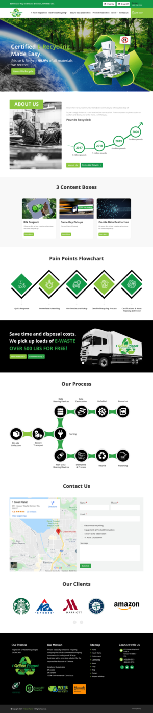 Web Design by NetSpidy for 1 Green Planet | Design: #26913665
