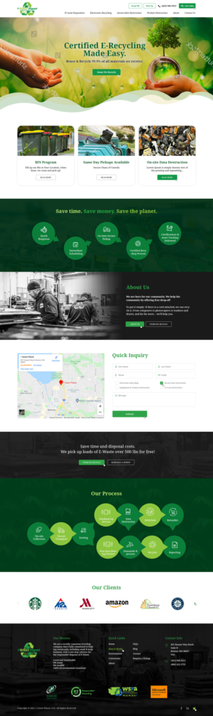 Web Design by Ved Web Services for 1 Green Planet | Design #26893152