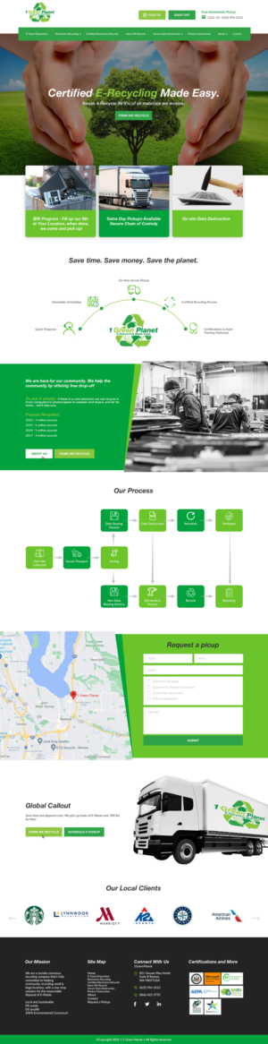 Web Design by bdesigner9 for 1 Green Planet | Design: #26863599