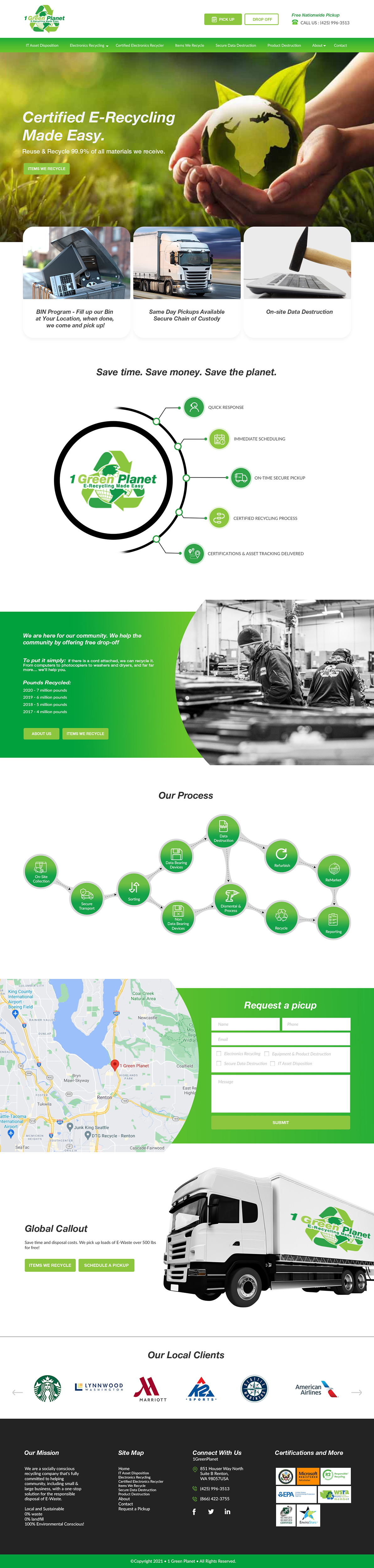 Web Design by bdesigner9 for 1 Green Planet | Design #26872905