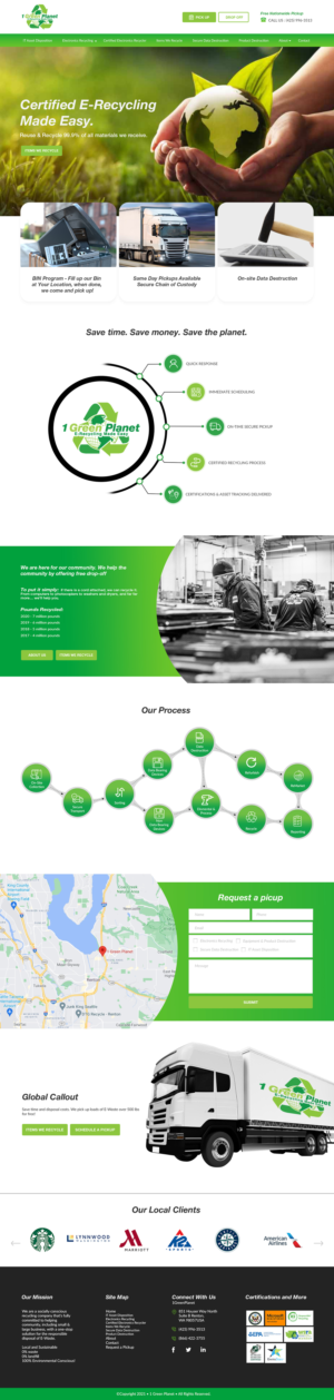 Web Design by bdesigner9 for 1 Green Planet | Design #26872905
