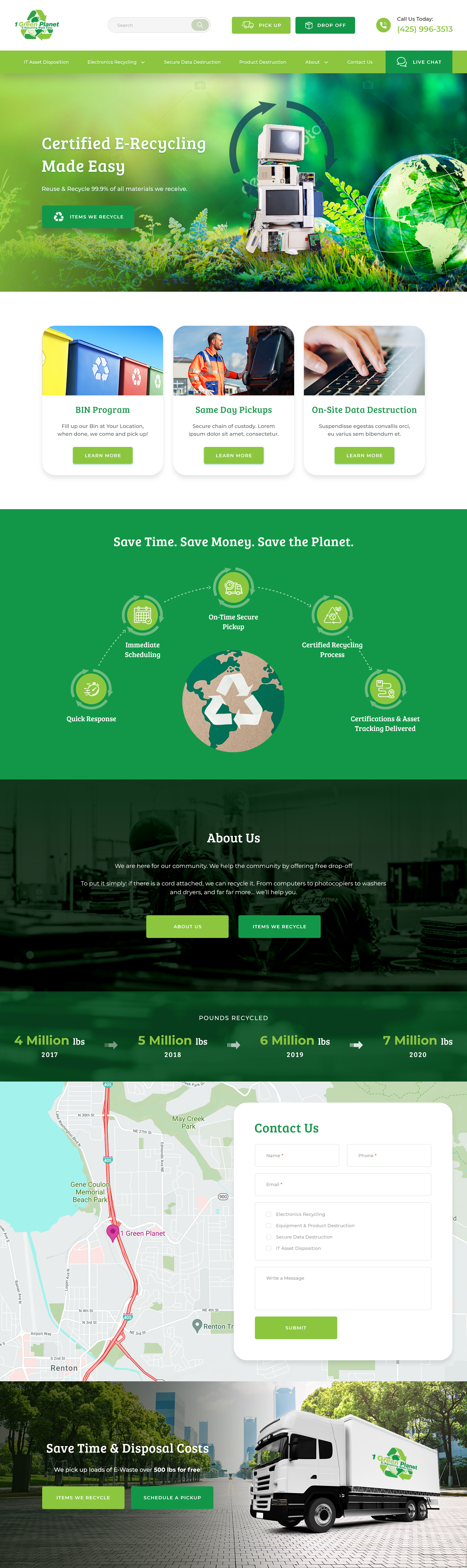 Web Design by Sol. Design for 1 Green Planet | Design #26915060