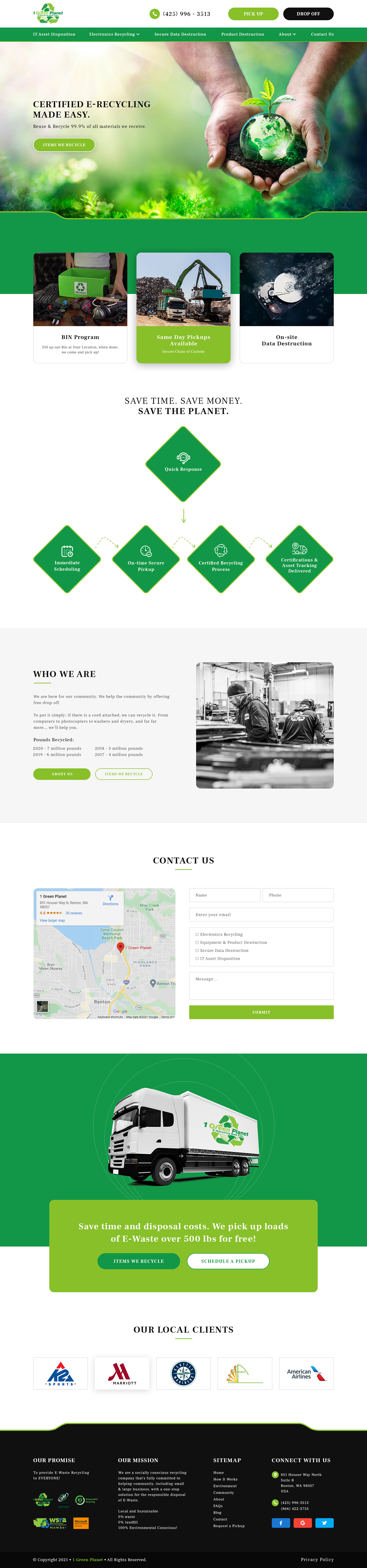 Web Design par Ziaul Haque pour 1 Green Planet | Design #26892816