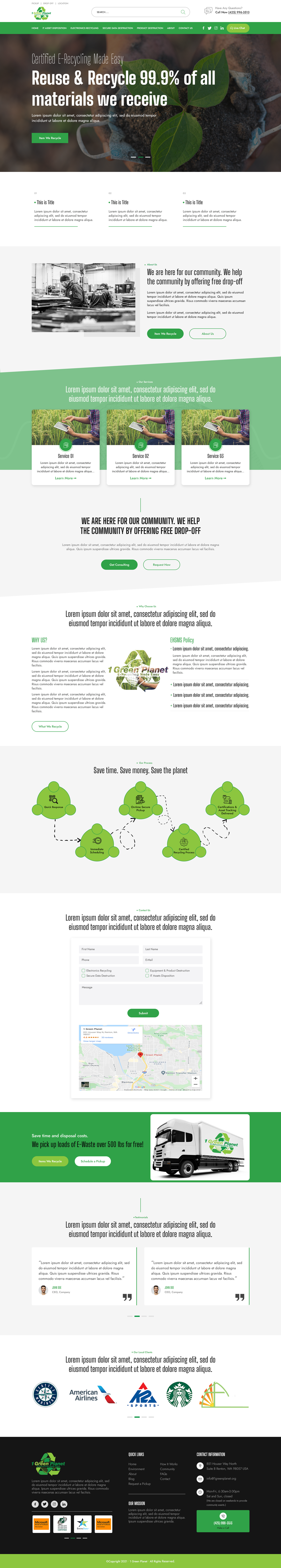 Web-Design von Robook für 1 Green Planet | Design #26899819