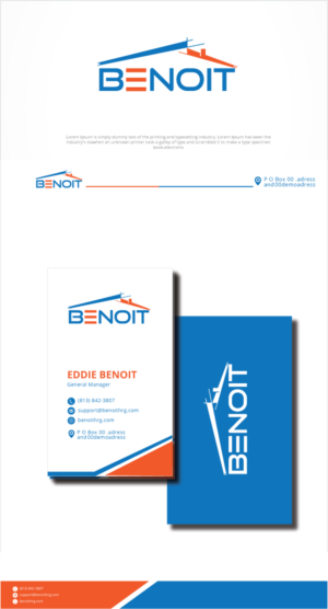 Logo Design by graphicevolution for Benoit Restoration & Remodeling Group LLC | Design: #26872958