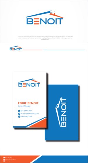 Logo Design by graphicevolution for Benoit Restoration & Remodeling Group LLC | Design: #26944619