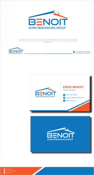 Logo Design by graphicevolution for Benoit Restoration & Remodeling Group LLC | Design: #26944850