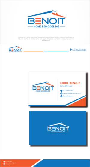 Logo Design by graphicevolution for Benoit Restoration & Remodeling Group LLC | Design: #26944851