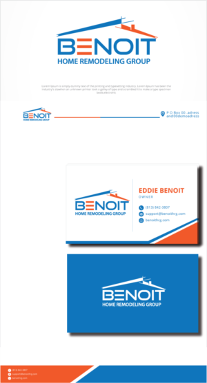 Logo Design by graphicevolution for Benoit Restoration & Remodeling Group LLC | Design: #27988312