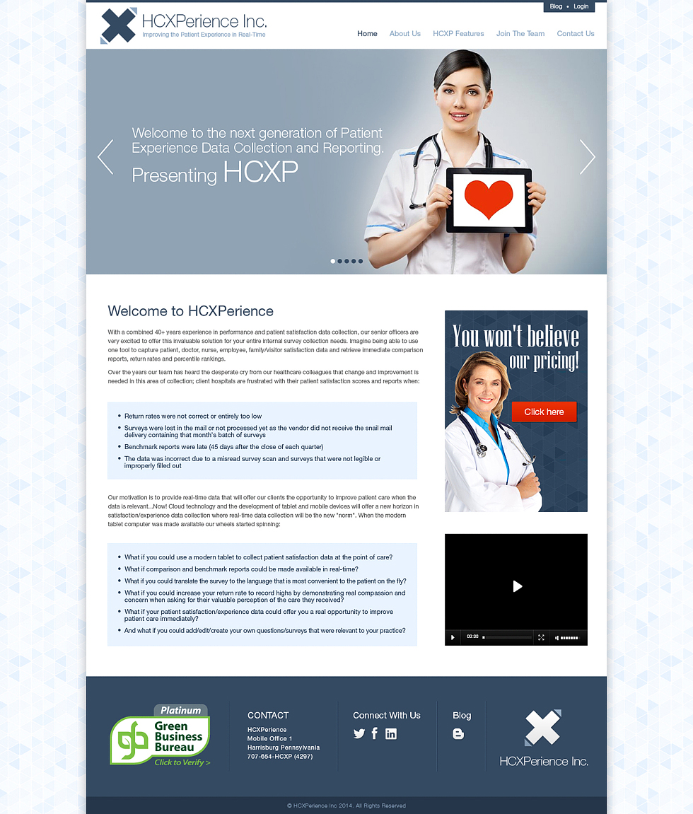 Diseño Web por Latest Design Ideas para HCXperience, Inc. | Diseño #3104259