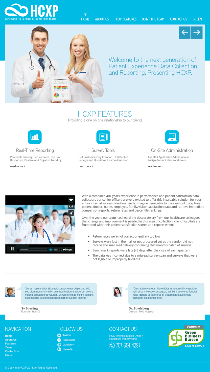 Web Design by jeckx2 for HCXperience, Inc. | Design #3113180