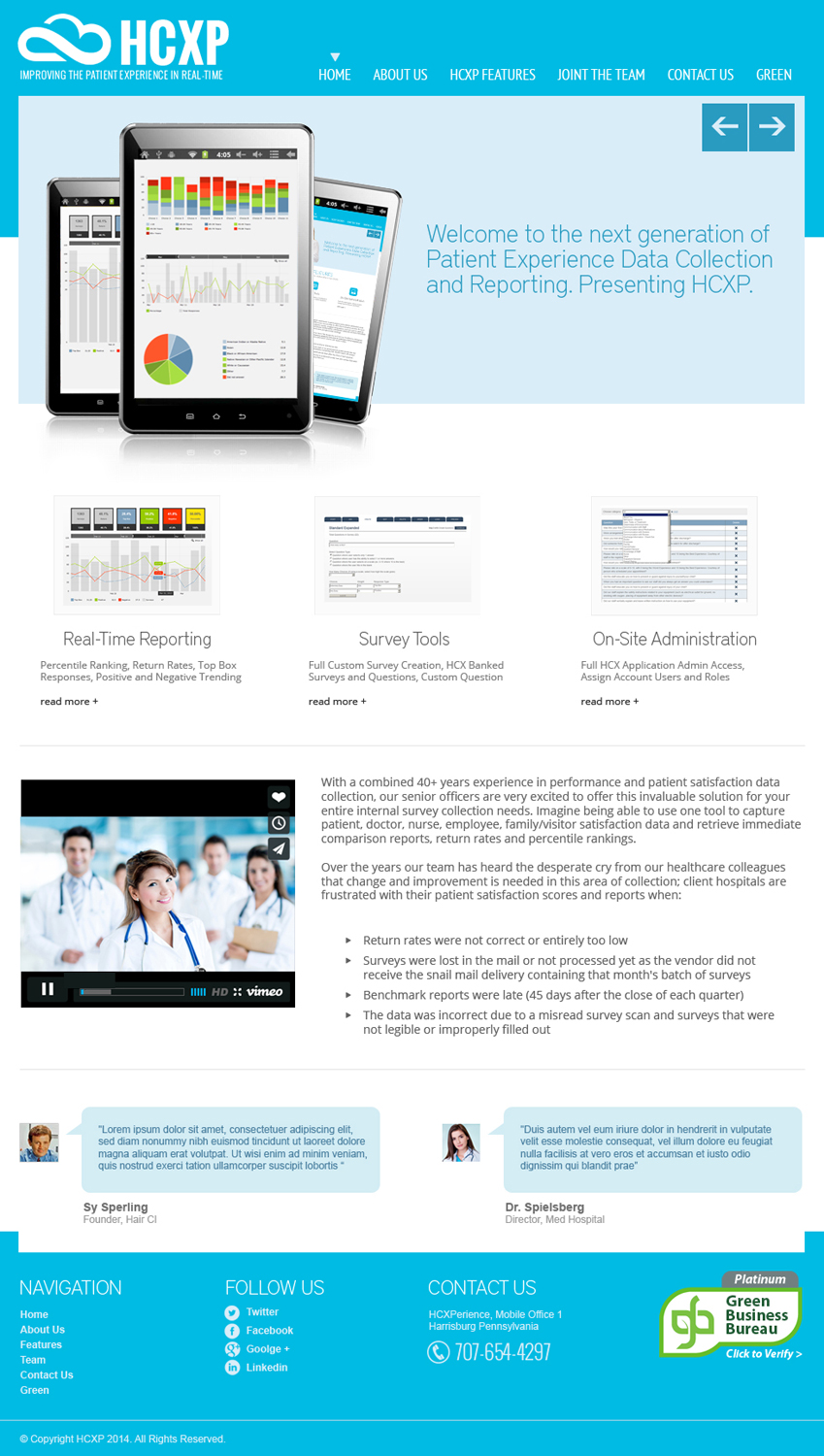 Web Design by jeckx2 for HCXperience, Inc. | Design #3125970