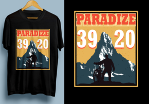 Paradize 3920 best ski resort in the world** | T-shirt Design by SAI DESIGNS