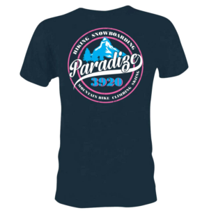 Paradize 3920 best ski resort in the world** | T-shirt Design by 75-R-P-Z