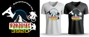 Paradize 3920 best ski resort in the world** | T-shirt Design by Al Pech