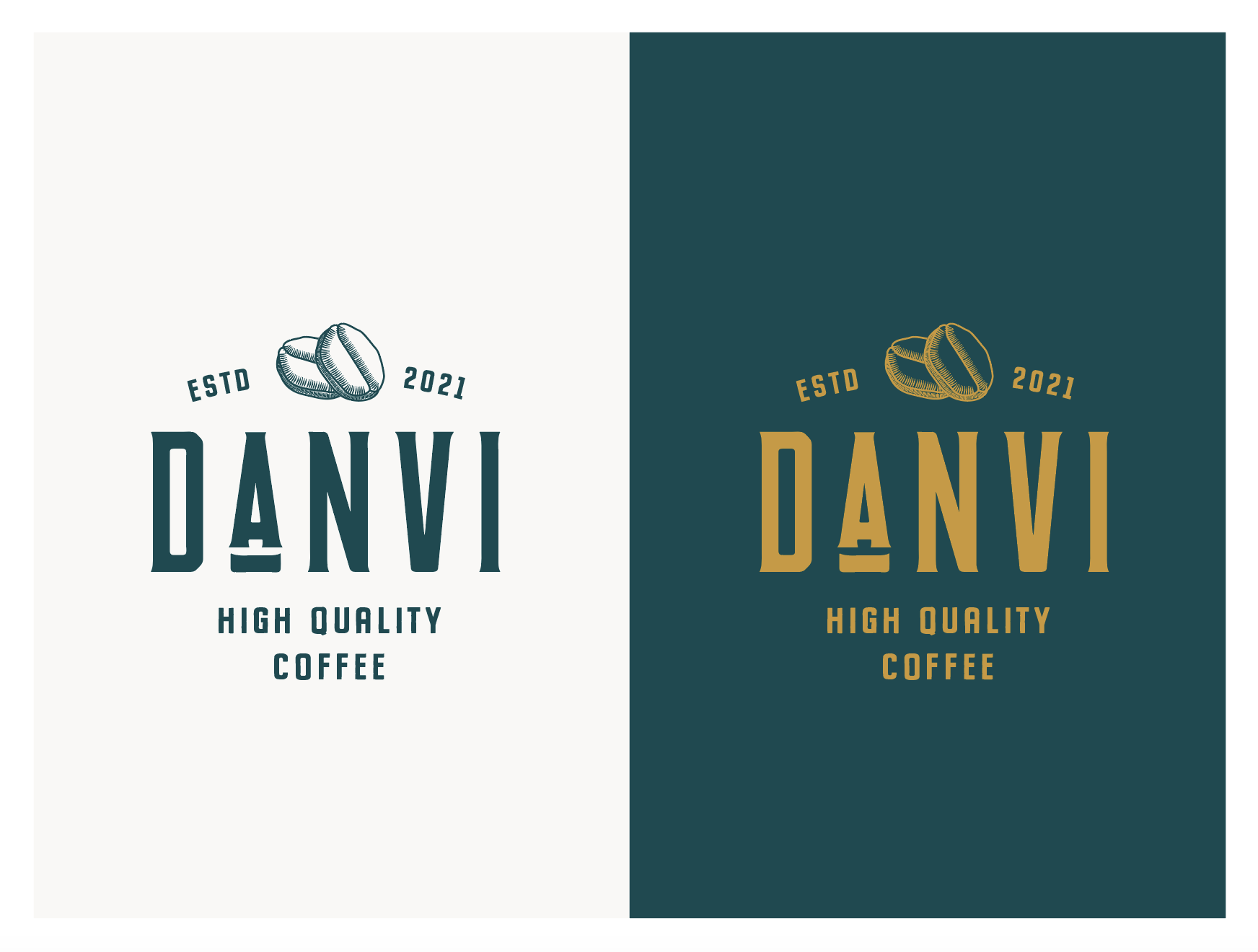 Logo Design by wonderland for Danvi Coffee Roastery BV | Design #26856462