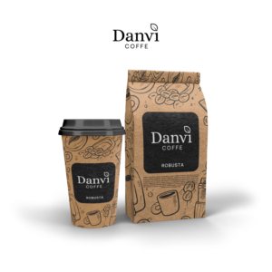 Logo-Design von by kin für Danvi Coffee Roastery BV | Design #26868680