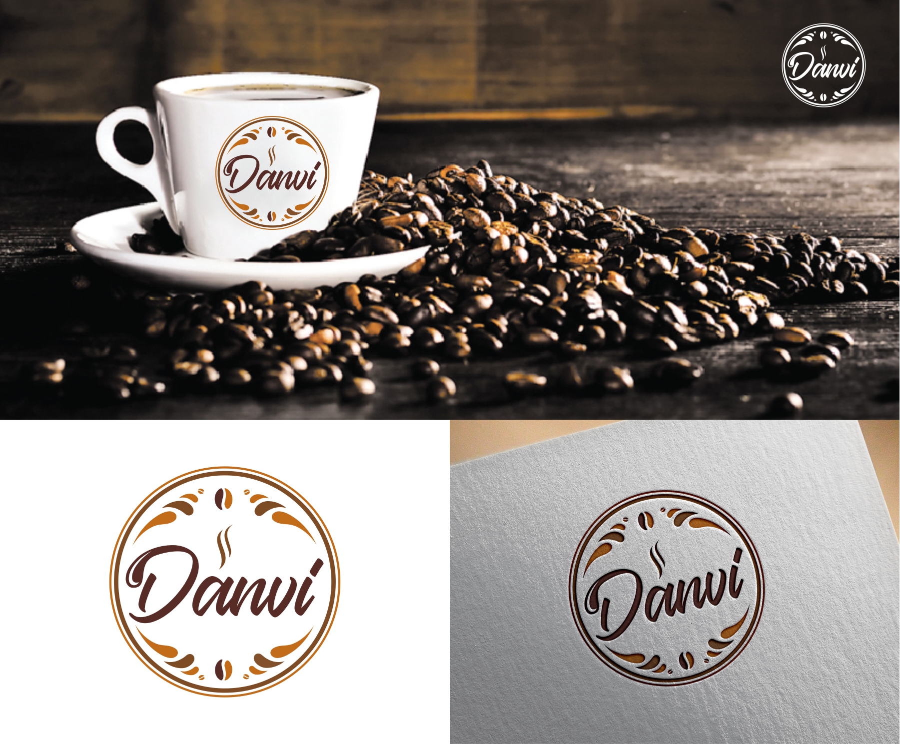 Logo Design by ZeneFashions for Danvi Coffee Roastery BV | Design #26871487