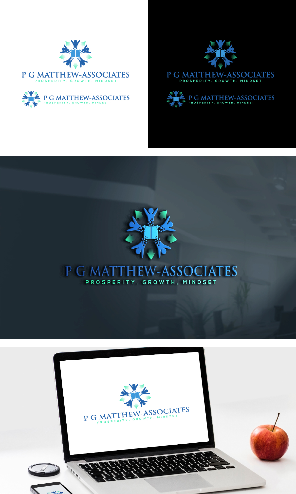 Logo Design by sangeloenriquez for P G Matthew-Associates | Design #26862288