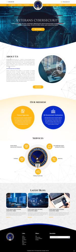 Web Design par pb pour Veterans Cybersecurity Group, Inc. | Design #27017210