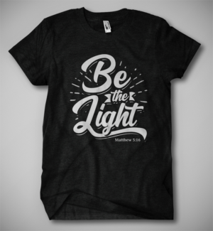 Be the light T-Shirt for Christian Youth Group | Diseño de Camiseta por Jonya