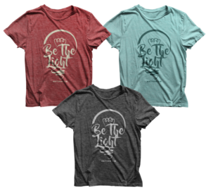Be the light T-Shirt for Christian Youth Group | Diseño de Camiseta por Bayu_susilo