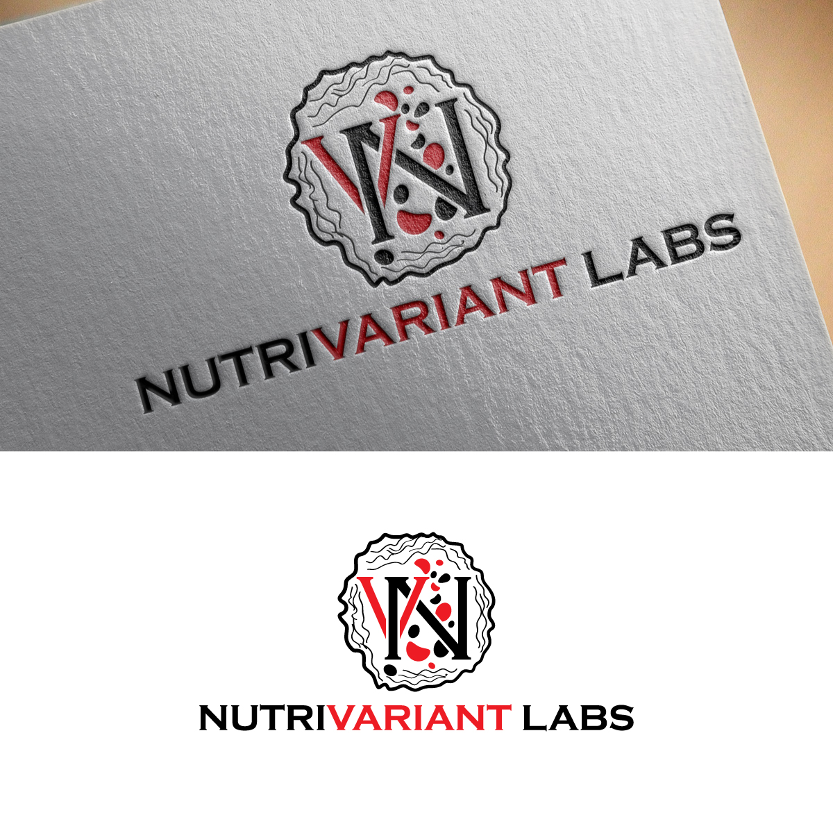 Logo Design by Graphic Bricks for NutriVariant Labs LLC | Design #26872005