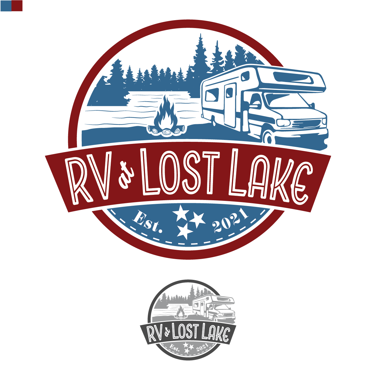 Logo Design by Breanne Owen for RV at Lost Lake | Design #26890094