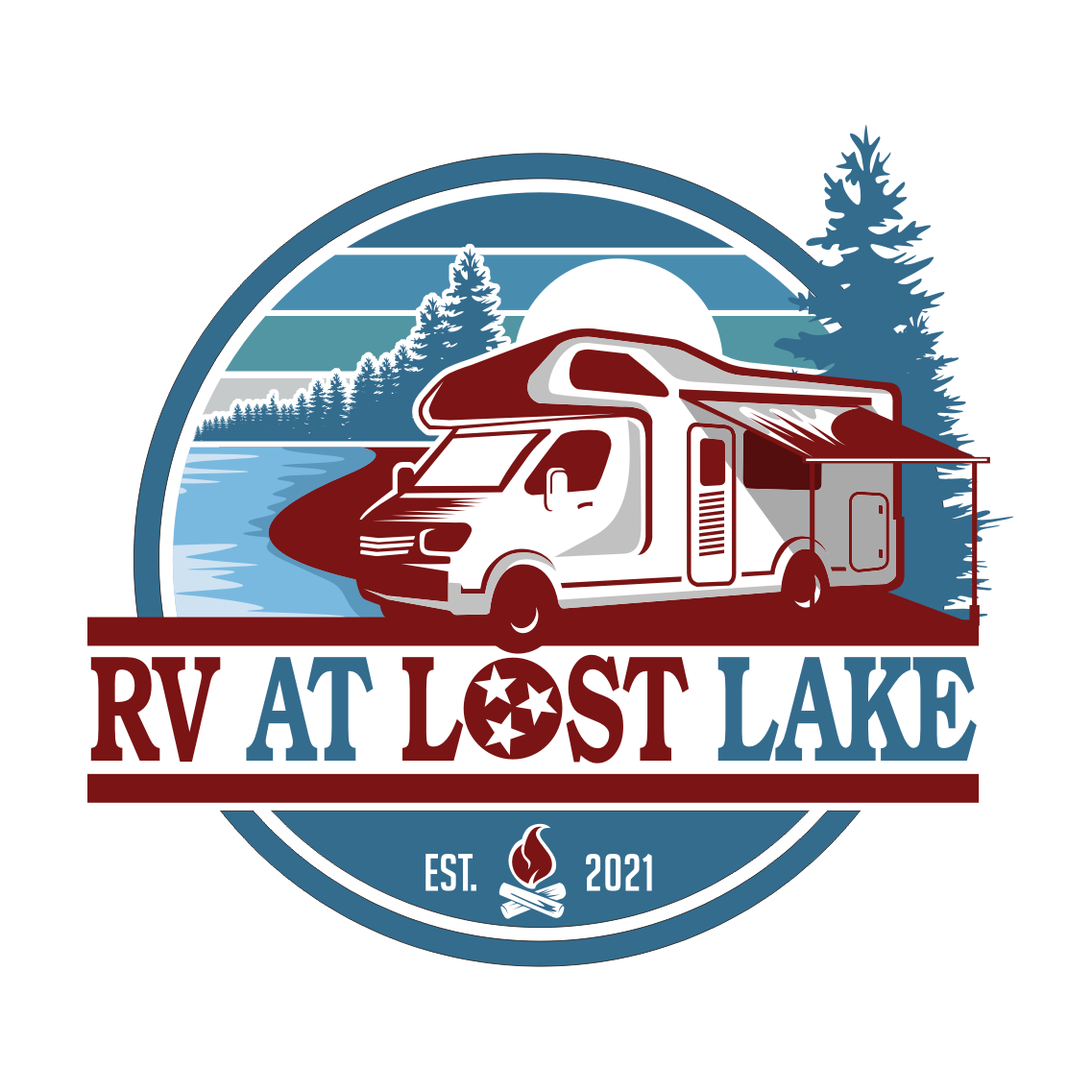 Logo Design by rangga for RV at Lost Lake | Design: #26890259