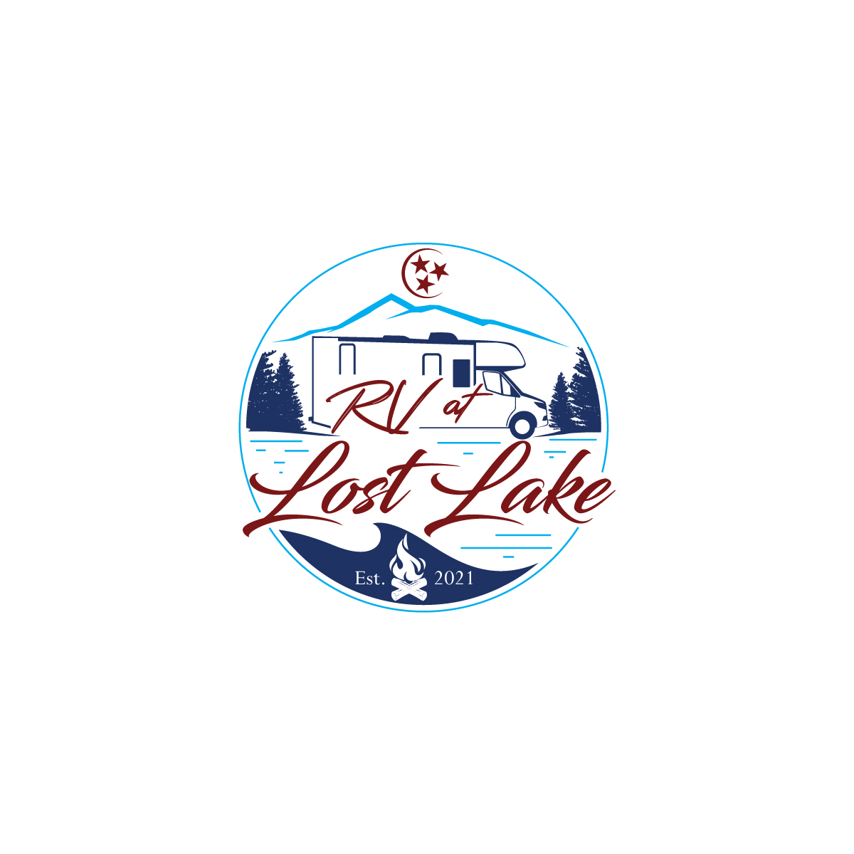 Logo Design by prodesigns99 for RV at Lost Lake | Design #26872554