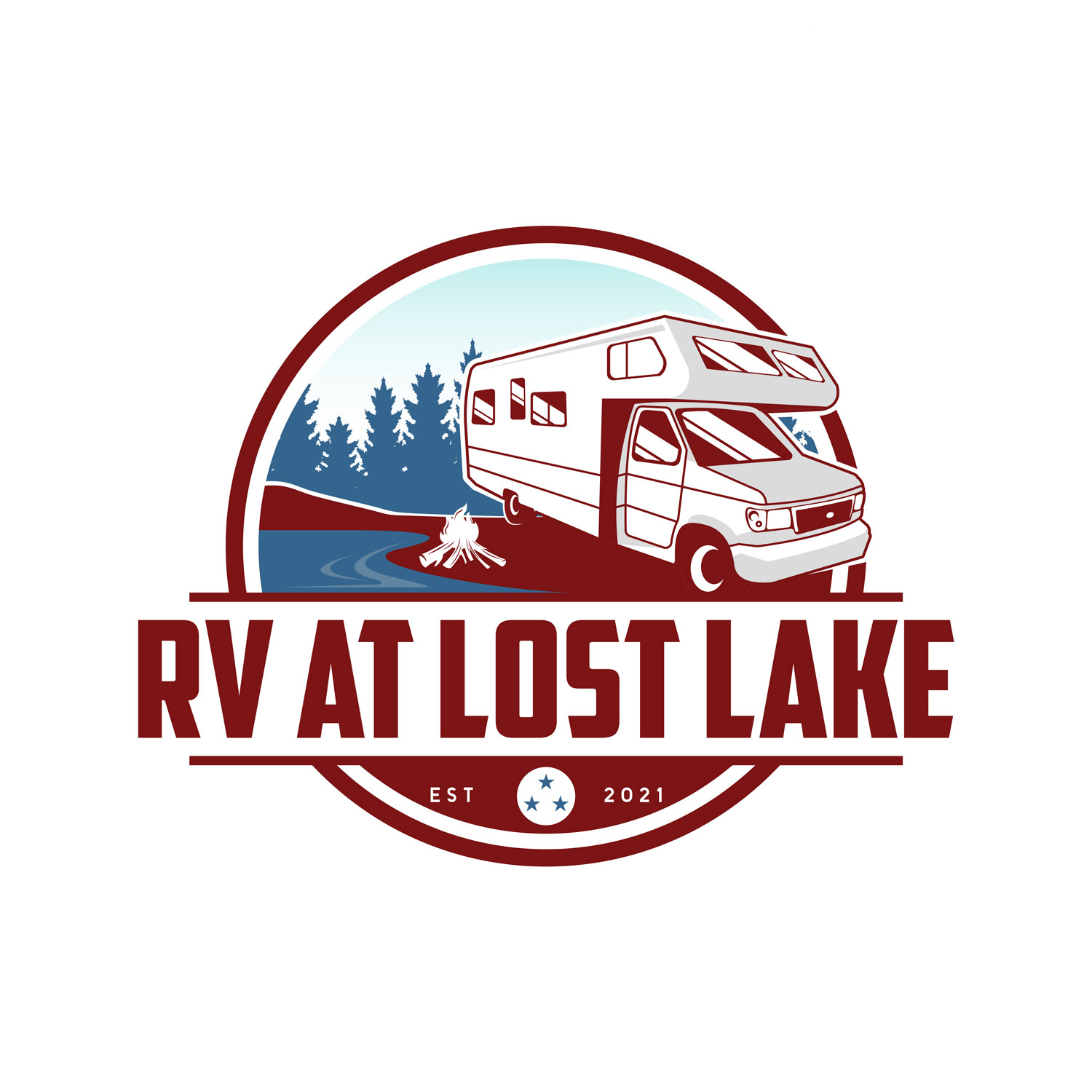 Logo Design by logoQ for RV at Lost Lake | Design #26875988