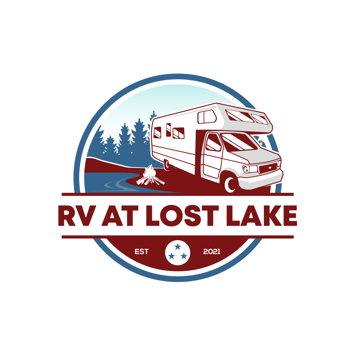 Logo Design by logoQ for RV at Lost Lake | Design #26882744