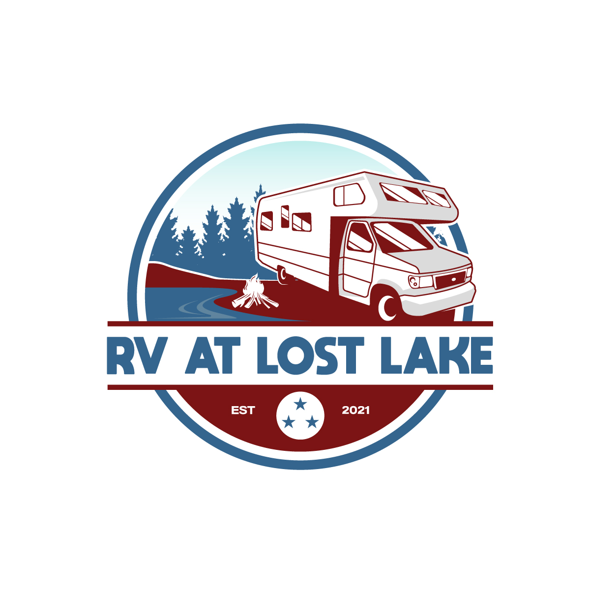 Logo Design by logoQ for RV at Lost Lake | Design #26882745