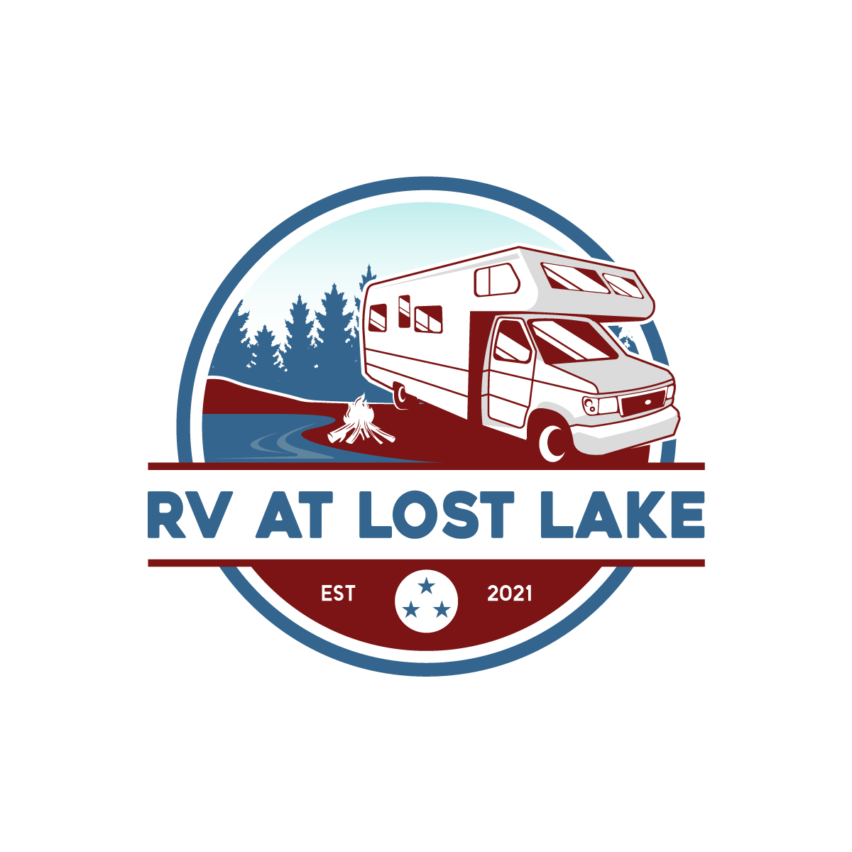 Logo Design by logoQ for RV at Lost Lake | Design #26882746