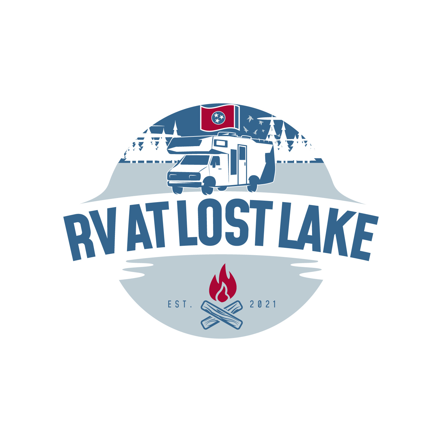 Logo Design by AinebAyoub for RV at Lost Lake | Design #26890271